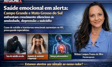Saúde emocional em alerta: Campo Grande e Mato Grosso do Sul enfrentam crescimento silencioso de ansiedade, depressão e suicídio