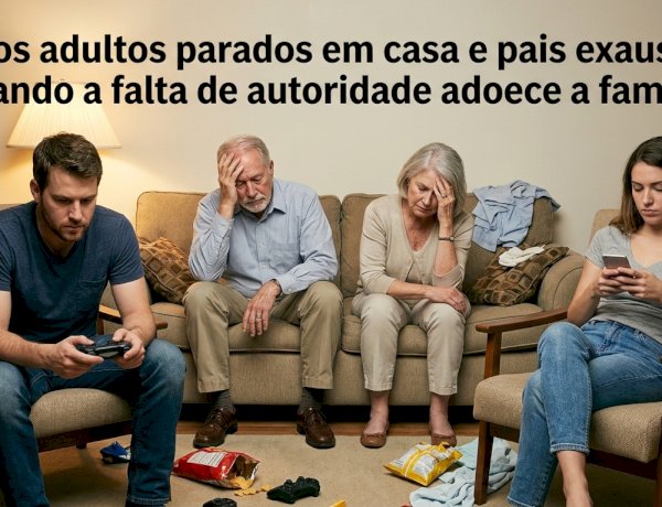 Filhos adultos parados em casa e pais exaustos: quando a falta de autoridade adoece a família