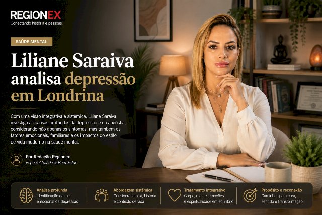 Perspectiva de mercado e rigor clínico: Liliane Saraiva analisa a busca por abordagens sistêmicas no tratamento da depressão em Londrina